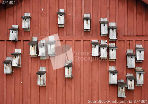 Image of Swedish nesting boxes