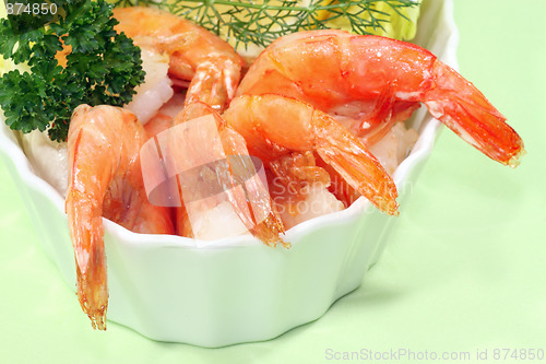 Image of Starter with shrimps