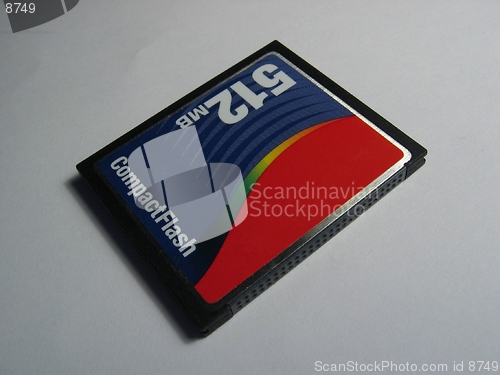 Image of A 512 mb compactflash card