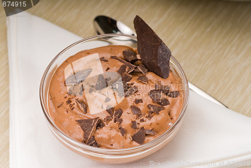 Image of fresh homemade chocolate mousse