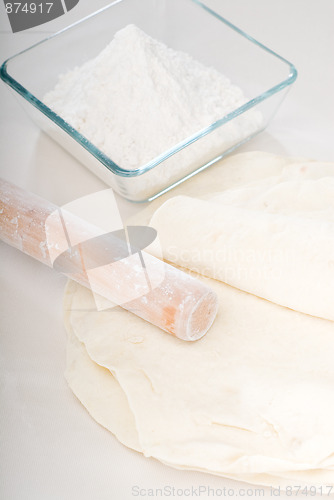 Image of pita bread making