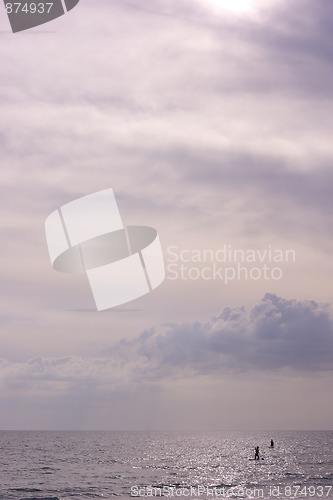 Image of clouds above sea
