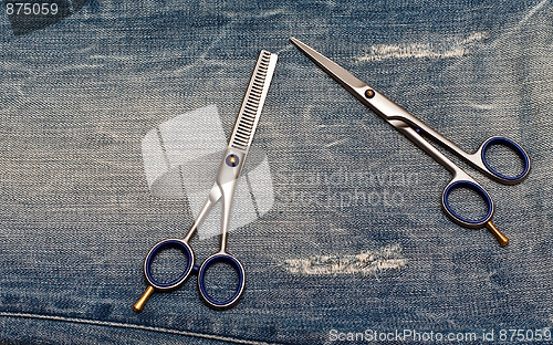 Image of Scissors on the Jeans