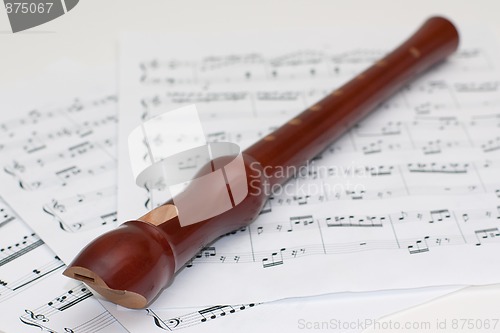 Image of Music notes and flute