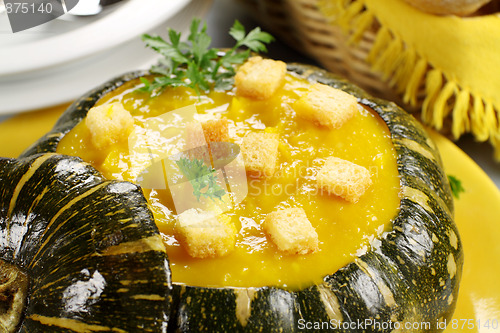 Image of Pumpkin Soup With Croutons