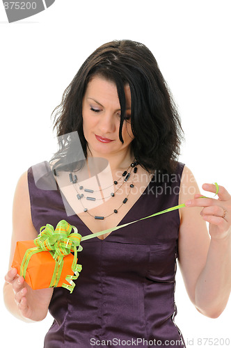 Image of woman with gift