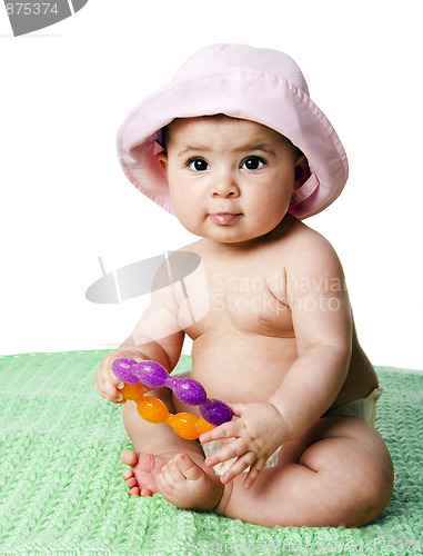 Image of Baby girl sitting