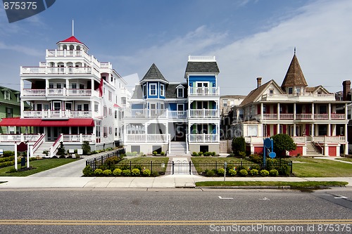 Image of Colorful Victorian style houses