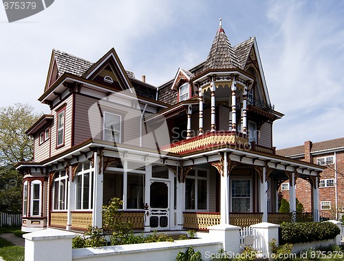 Image of Colorful Victorian style house