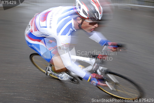 Image of Wet biker.