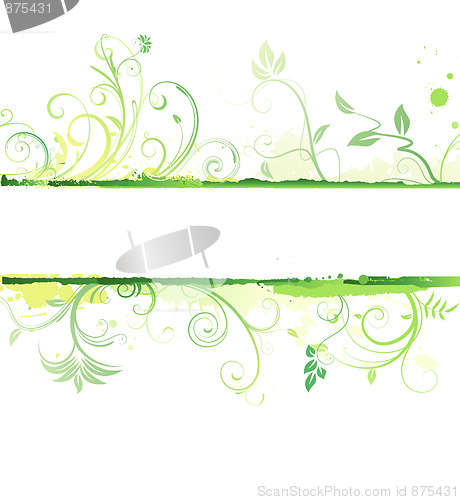 Image of Grunge Floral Background