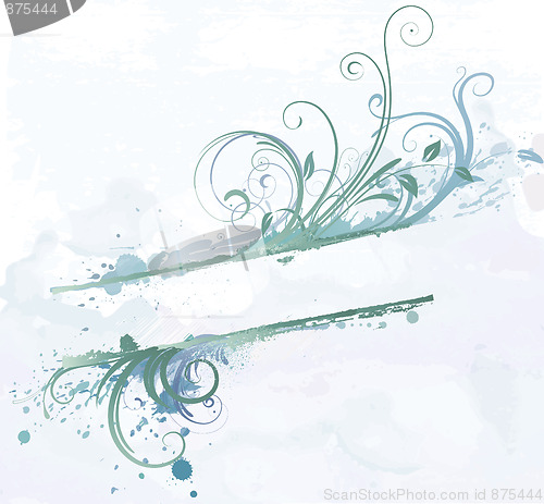 Image of Floral Decorative banner