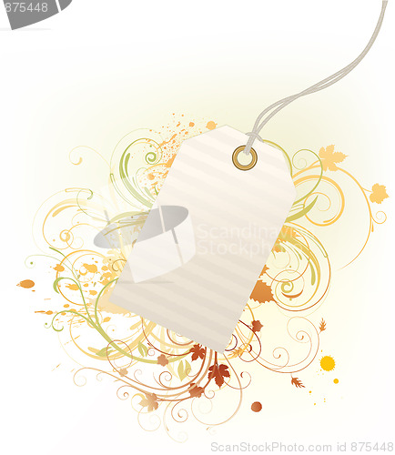 Image of  Grunge floral background 