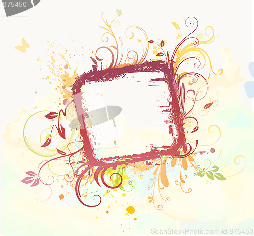 Image of Floral Decorative frame