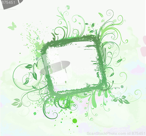 Image of Floral Decorative frame