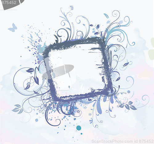 Image of Floral Decorative frame