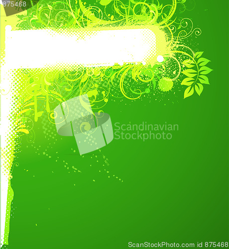 Image of floral Decorative banner