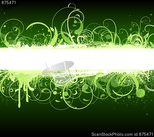 Image of floral Decorative banner