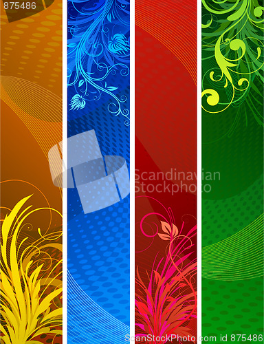 Image of floral Decorative banners