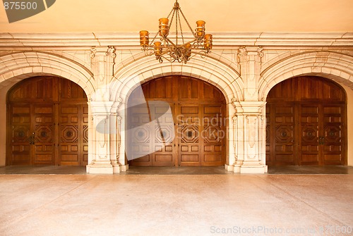 Image of Majestic Classic Arched Doors with ChandelierÊ