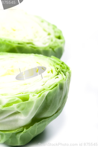Image of ripe sliced cabbage 