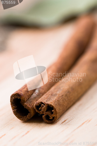 Image of two cinnamon sticks