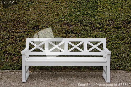 Image of Nice white bench