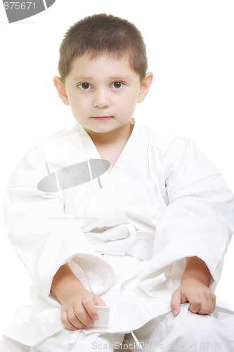 Image of Serene little karate kid