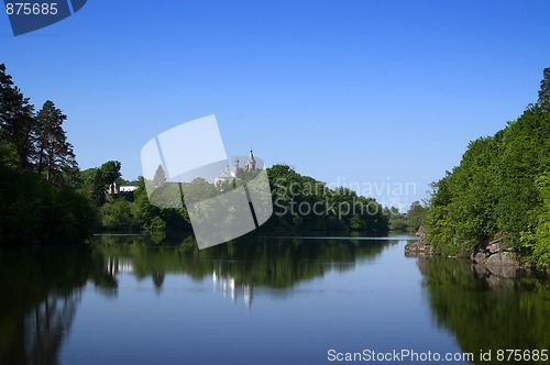 Image of Monastery on the river bank