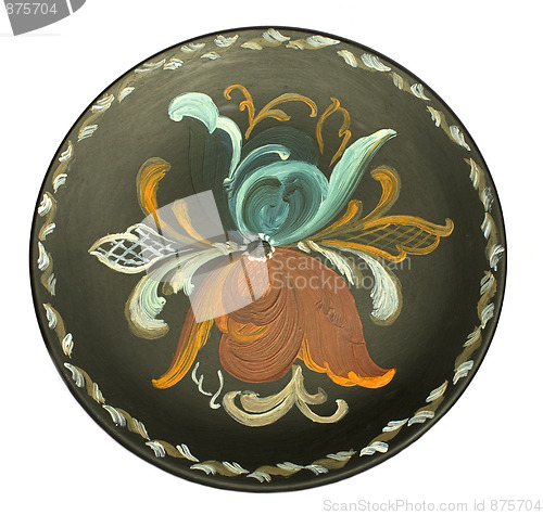 Image of Rose painted platter