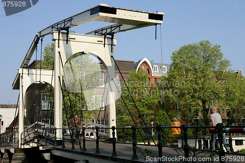 Image of Drawbridge In Amsterdam