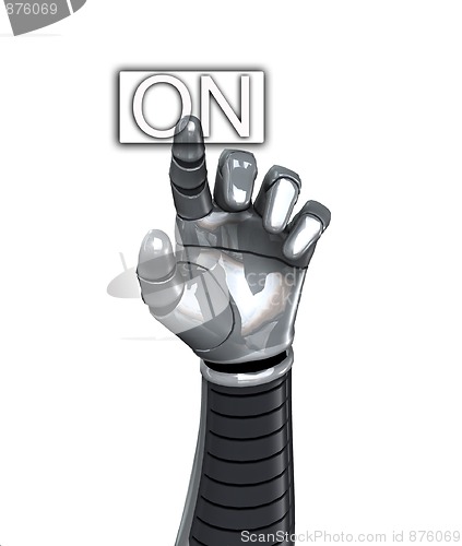 Image of Robot Hand Switch On
