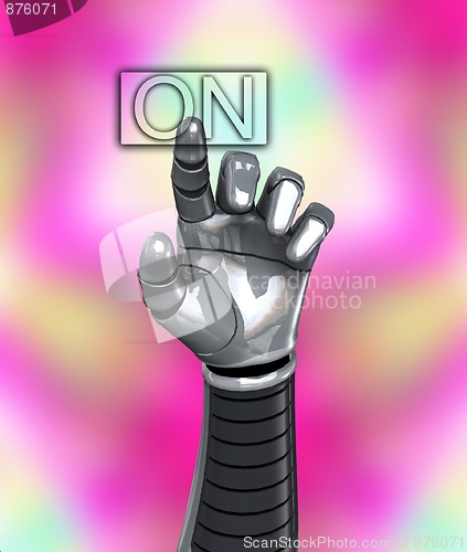 Image of Robot Hand Switch On