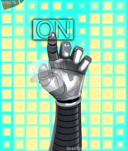 Image of Robot Hand Switch On