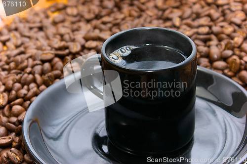 Image of espresso and beans