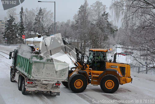 Image of Clearing snow