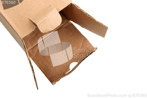 Image of Open cardboard box.