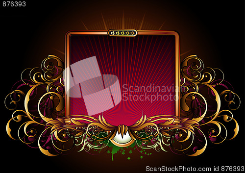 Image of titling golden frame