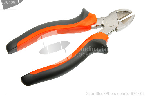 Image of Orange-black pliers.