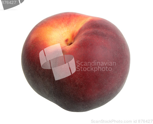 Image of Single dark-red peach.