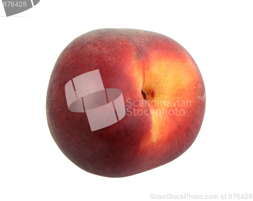 Image of Single dark-red peach.