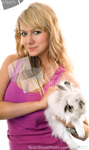 Image of Playful blonde