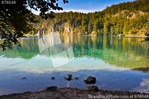 Image of alpine mountain lake