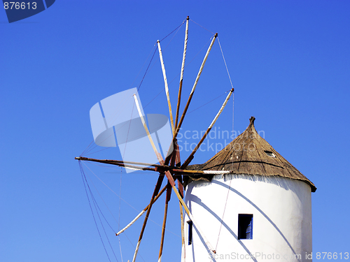 Image of Santorini windmill