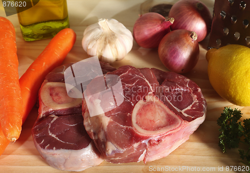 Image of Ossobuco ingredients horizontal