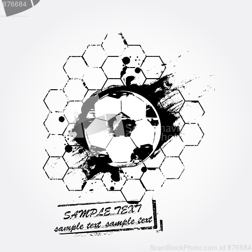 Image of Grunge soccer ball 