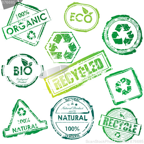 Image of Vector eco stamps