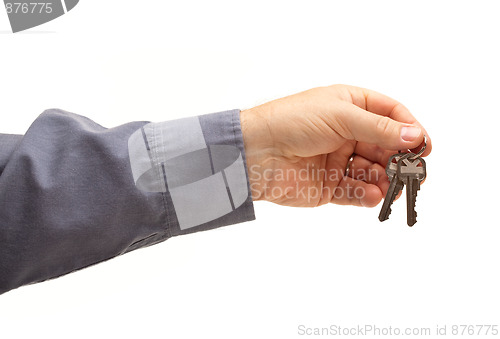 Image of Man Handing Over the Keys