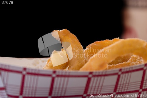 Image of Close up on Onion Rings