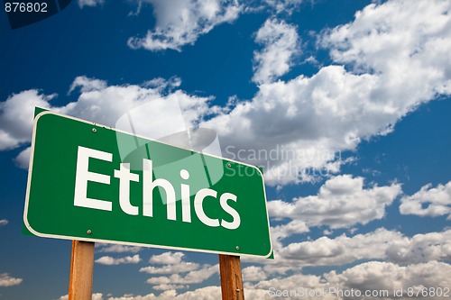 Image of Ethics Green Road Sign